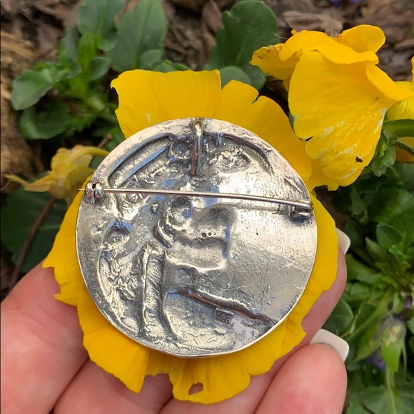 Vintage Sterling Silver Armand Bargas Pendant/Pin